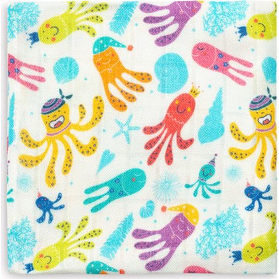 Bambusová plena 75x75cm, Barevné chobotničky