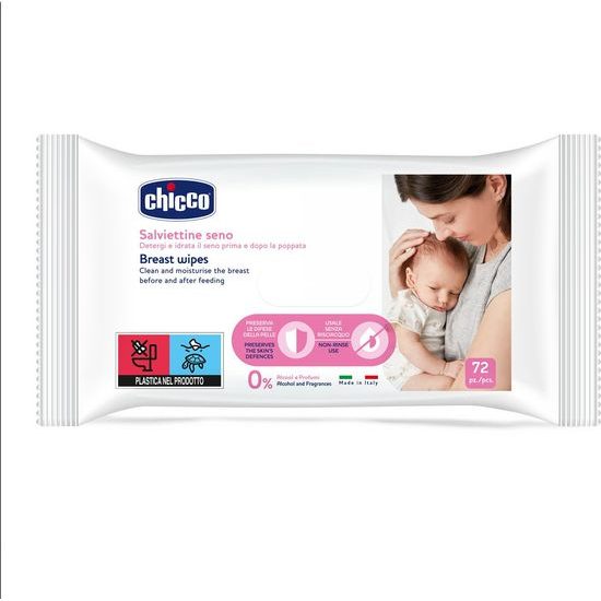 Čistící ubrousky na prsa 72 ks