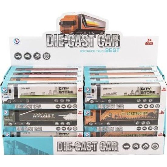 Kamion s návěsem - mix 4 barvy