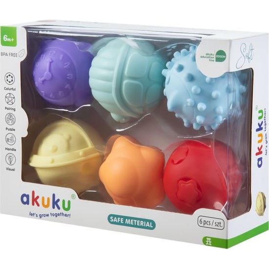 Sada senzorických míčků 6ks