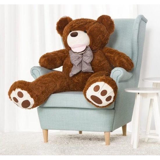 Plyšový medvěd Maty 160 cm hnědý