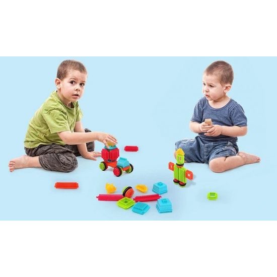 Doris barevná konstrukční stavebnice Hedgehog Blocks 90 ks