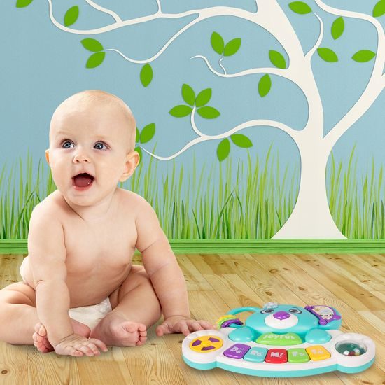 Interaktivní pianko pro nejmenší se světlem a zvukem Koala modrá