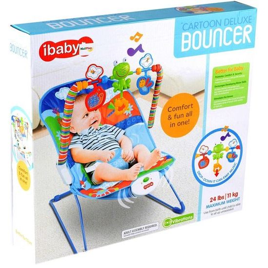 Kojenecké lehátko 2v1 s vibracemi Baby Bouncer