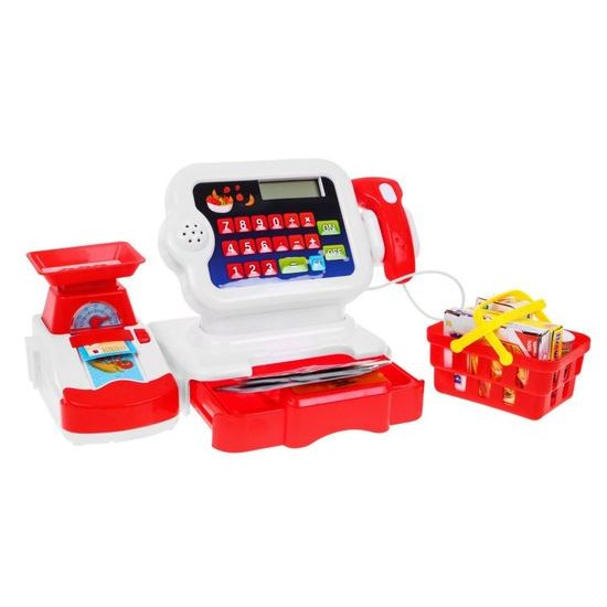 Dětská elektronická pokladna s kalkulačkou Funny Cashier