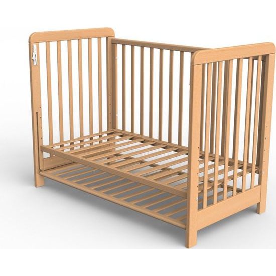 Postýlka s odnímatelným bokem Scarlett Vista buk přírodní 120 x 60 cm