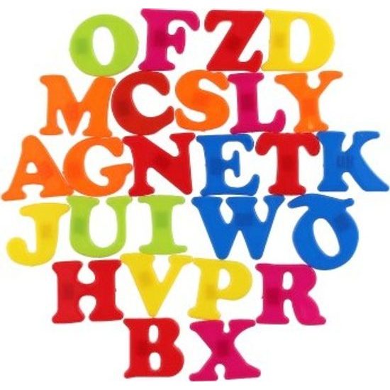 Magnetická písmena - cca 27ks