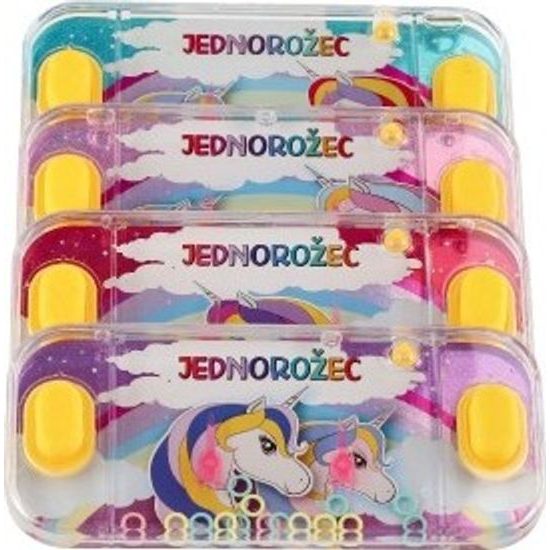 Vodní hra hlavolam - jednorožec -mix 4 druhy