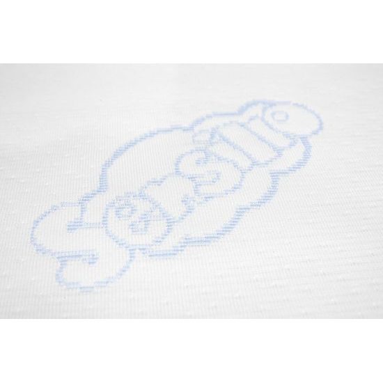 Kojenecký klínový polštář do kočárku 30x37 cm bílý