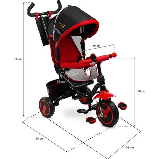 Dětská tříkolka Timmy zelená