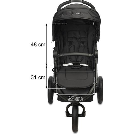 Sportovní kočárek Lima, šedá