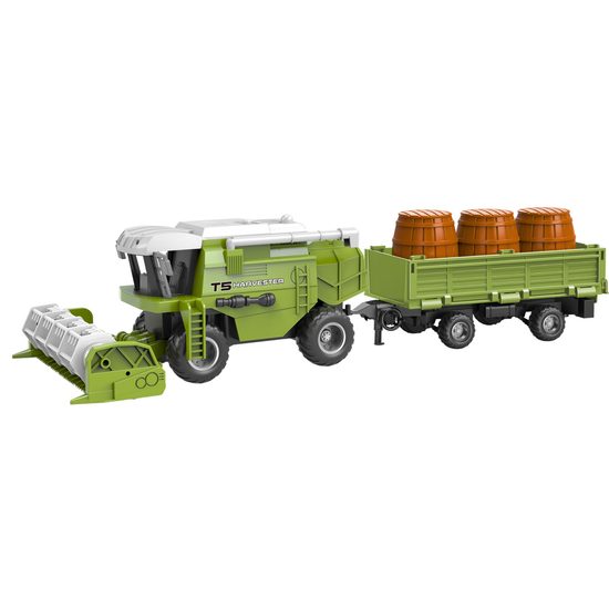 Kombajn na dálkové ovládání T5 Farm s vlečkou