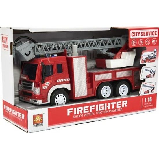 Auto hasiči - stříkací vodu - na baterie