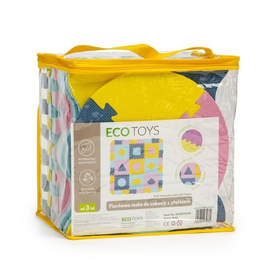 Ecotoys XXL pěnová puzzle hrací deka Happy Color