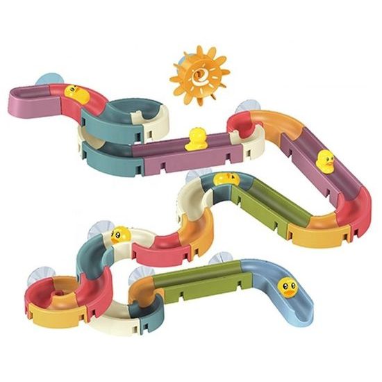 Dětská kuličková dráha do vany Kačenky 48 dílků