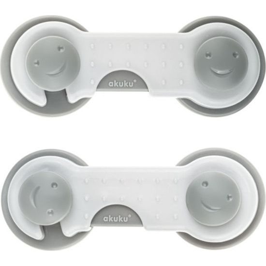 Zabezpečení pro skříňky, 2ks, šedá