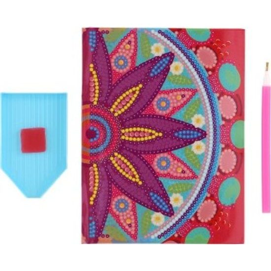 Kreativní sada diamantový deník květina s nalepovacími diamanty