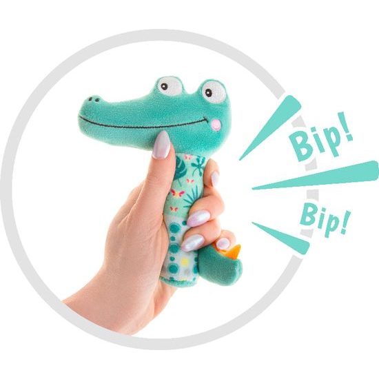 Plyšové chrastítko Krokodýl