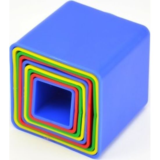 Pyramida skládanka hranatá 9ks