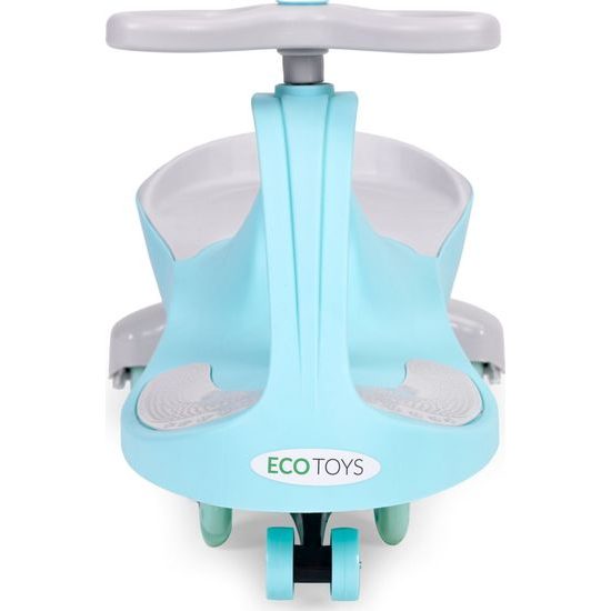 Ecotoys gravitační odrážedlo se svítícími koly Spinner - modré