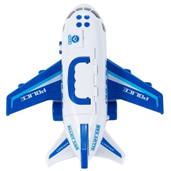 Interaktivní letadlo s autíčky, světly a zvuky Police Airplane