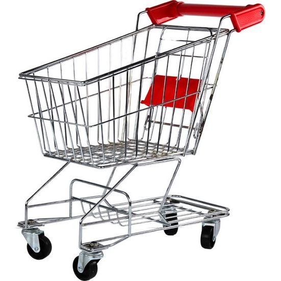 Nákupní kovový košík pro děti