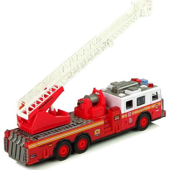 Požární auto se žebříkem, světly a zvukem