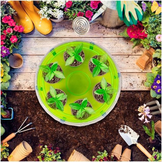 Sestava malý zahradník se skleníkem a osvětlením Sun Room