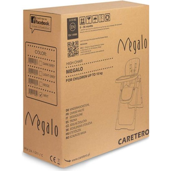 Dětská jídelní židlička Megalo mint