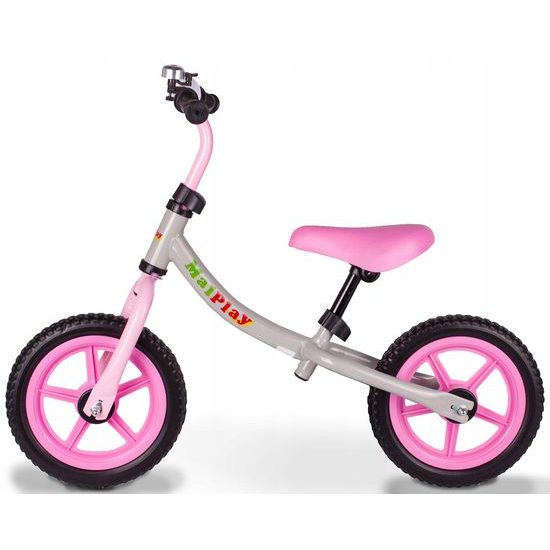 Dětské odrážedlo Nolan 12" šedo-růžové