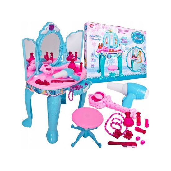 Doris dětský toaletní stoleček Magické zrcadlo modrý