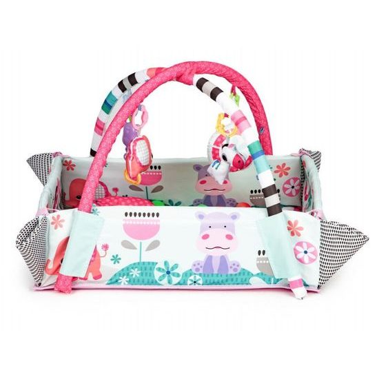 Ecotoys hrací deka 5v1 se 30 míčky Your Way Ball Play růžová