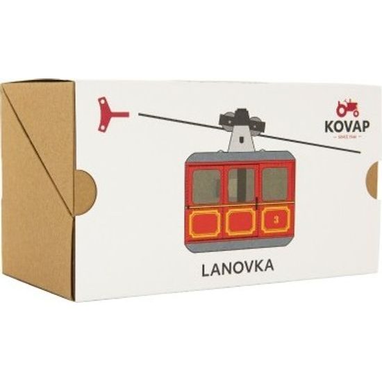 Lanovka - červená na klíček
