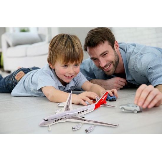 Skládací letadlo se světlem a zvuky Airbus A380