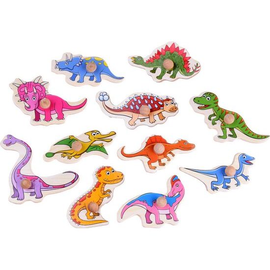 Dřevěné puzzle DINOSAUŘI 11 dílků
