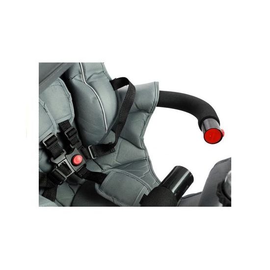 Majlo Toys oboustranná tříkolka s nafukovacími koly PRO700 stříbrná