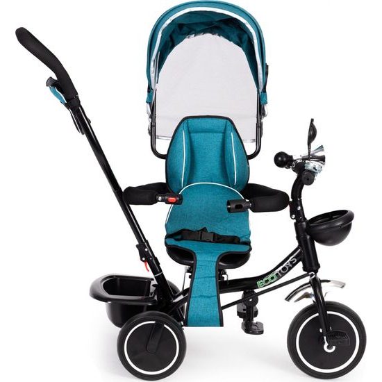 Ecotoys dětská tříkolka s otočným sedadlem Trike 2v1 zelená