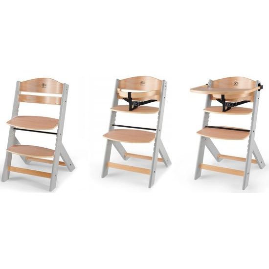 Jídelní židlička Kinderkraft Enock šedá