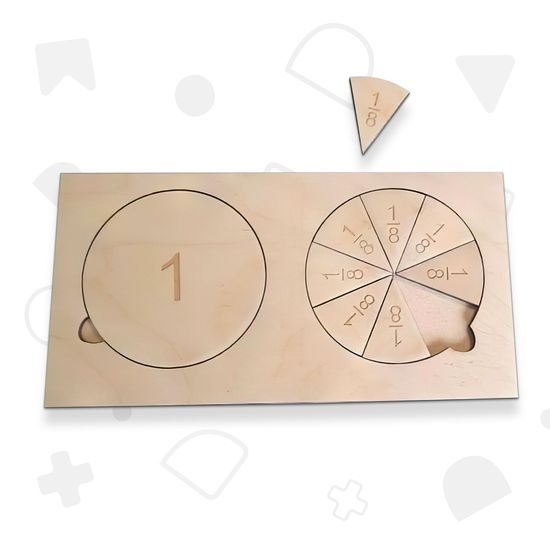 Zlomky - dřevěné puzzle