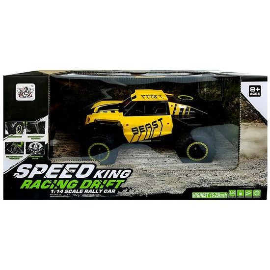 Terénní auto na dálkové ovládání Speed King žluté 1:14