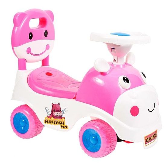 Dětské mini odrážedlo Kravička - růžové