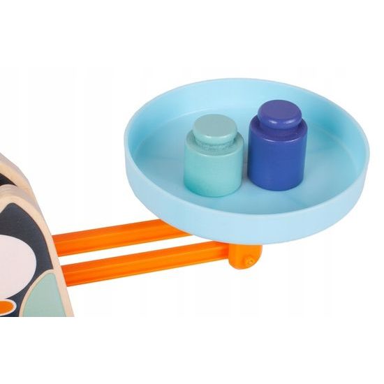 Dřevěná naučná váha pro děti Penguin Balance
