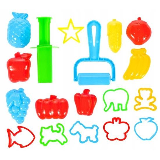 Modelovací plastelína pro děti s 16 formičkami 4 barvy Creative Doh