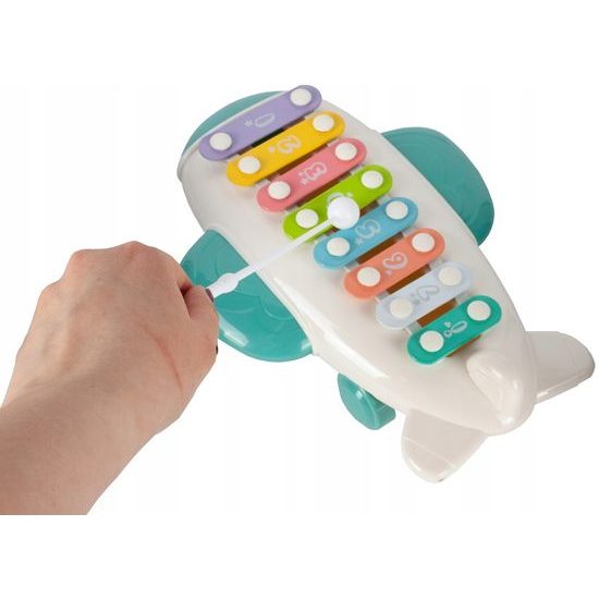 Cimbálky pro nejmenší Airplain Piano zelené