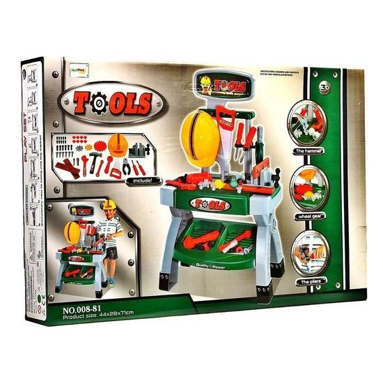 Dětský pracovní stůl s helmou Super Tools