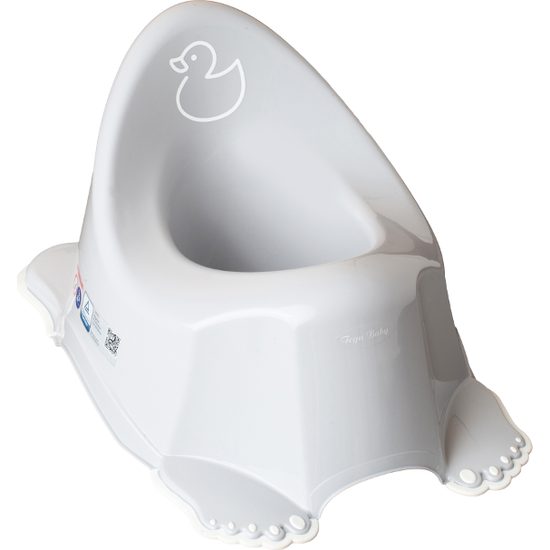 Dětský nočník protiskluzový kačenka šedý