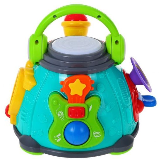Huile Toys multifunkční bubínek pro nejmenší se světly a zvuky Little Karaoke