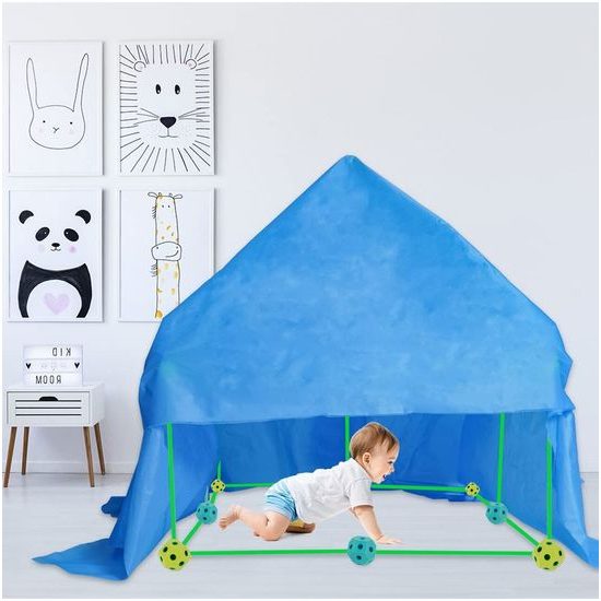 Svítící kreativní stavebnice ze slámek Creative Forts 52 dílků