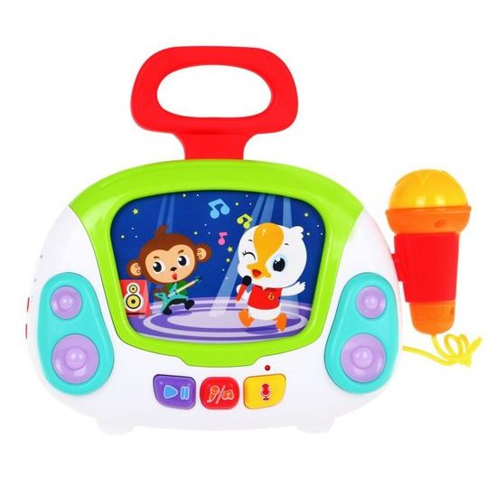 Huile Toys multifunkční karaoke pro nejmenší se světly a zvuky Jukebox