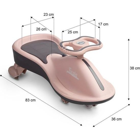 Dětské odrážedlo Gravitační Fiesta beige purple